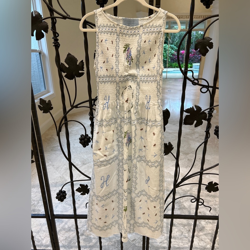 The Cosima Nap Dress, White patchwork floral - Picture 7 of 7